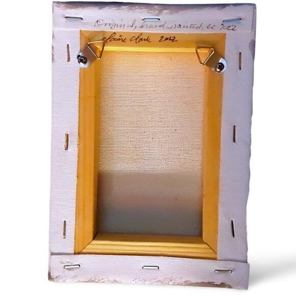 Mountain spring, Original Landscape Painting, 5x7 Mini Art - Picture 6 of 14